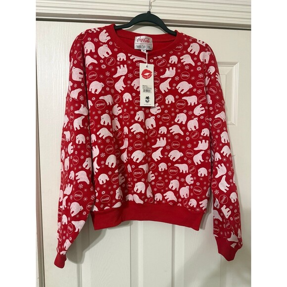 NWT Wildfox Coca-Cola Sweatshirt M - Picture 1 of 5